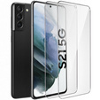 2x Μετριασμένο γυαλί για Samsung Galaxy S21, ERBORD 9H Hard Glass στην οθόνη