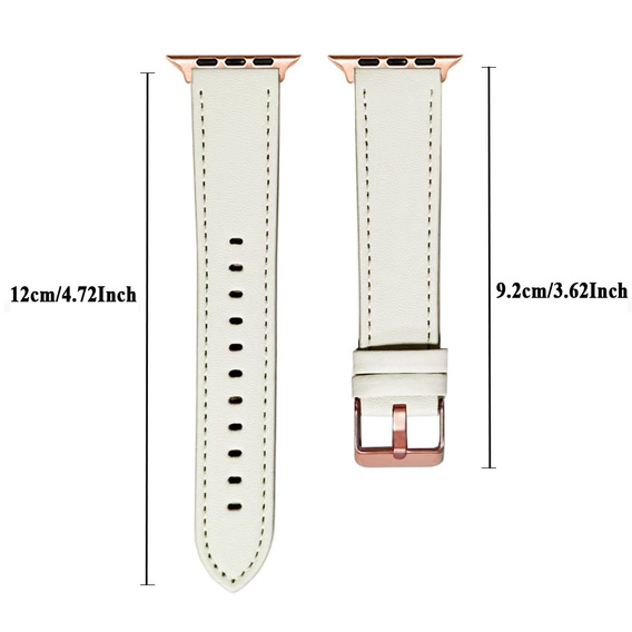 Δερμάτινο λουράκι για Apple Watch 1/2/3/4/5/6/7/8/SE/Ultra 42/44/45/49mm, ροζ