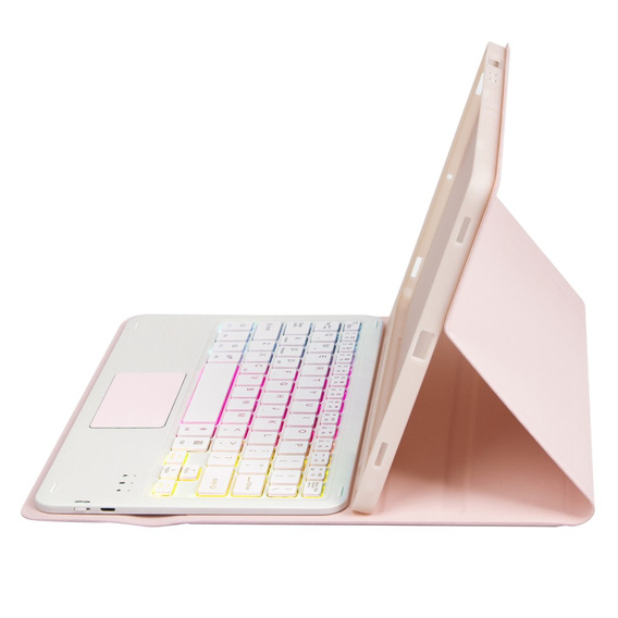 Θήκη + πληκτρολόγιο Samsung Galaxy Tab A9+, with touchpad, ροζ