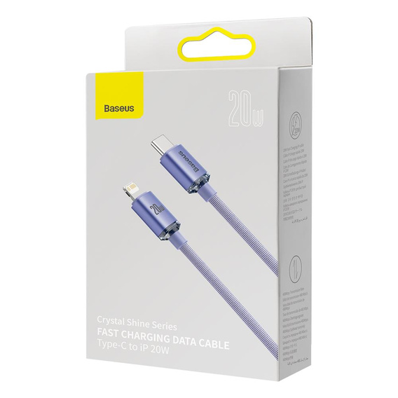 Baseus καλώδιο Crystal Shine USB-C – Lightning 1,2 m 20W για συσκευές Apple (Lightning)