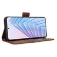 Θήκη με πτερύγιο για Xiaomi Redmi Note 14 4G, Card Slot, καφέ