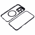 Μαγνητική θήκη MagSafe Dual Glass για iPhone 16 Pro, μαύρη