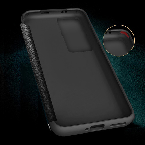 Η αναδιπλούμενη θήκη για το Huawei P60 Pro, Side View, μαύρη