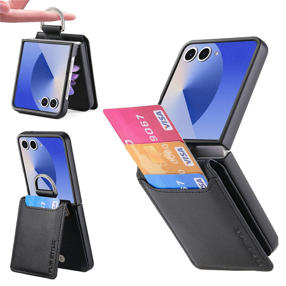 Θήκη με υποδοχή κάρτας και δαχτυλίδι για Samsung Galaxy Z Flip7