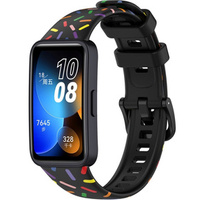 Silikonowy Gumowy Pasek do Huawei Band 8, czarny