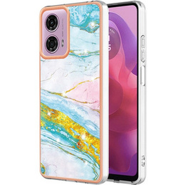 Προστατευτική θήκη για Motorola Moto G24 / G24 Power / G04, Marble Slim Case, μπλε