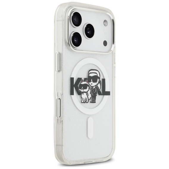 Θήκη Karl Lagerfeld IML Glitter Karl and Choupette MagSafe για iPhone 17 Pro