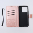 Θήκη με πτερύγιο για Xiaomi 13T / 13T Pro, Butterfly, ροζ rose gold