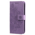 Θήκη με πτερύγιο για Xiaomi Redmi Note 12 5G / POCO X5 5G, Mandala Flower, μωβ
