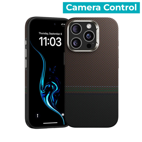 Θήκη BENKS Kevlar Magnetic Armor Pro Prestige 600D Y066 για MagSafe με ενεργό κουμπί για iPhone 16 Pro Max