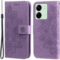 Θήκη με πτερύγιο για Xiaomi Redmi 13C / Poco C65, Mandala Flower, μωβ