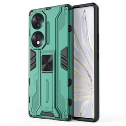 Θήκη για Honor 70 5G, Military kickstand, πράσινη