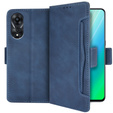 Θήκη με πτερύγιο για Oppo A78 5G, Card Slot, μπλε