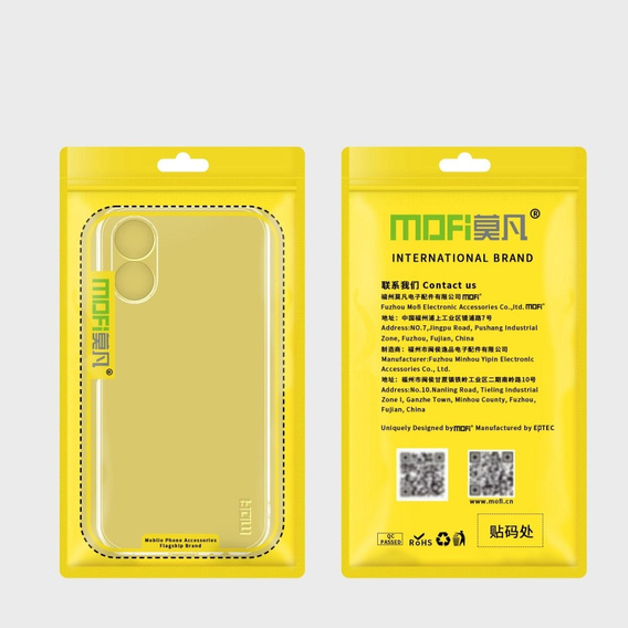 Θήκη MOFI για Oppo A17, λεπτή, διαφανής