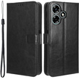 Θήκη με πτερύγιο για Infinix Hot 30, Crazy Horse Wallet, μαύρη