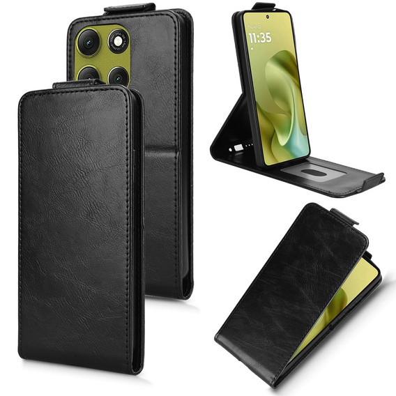 Θήκη Flip για Xiaomi Redmi 15 5G / 4G, θήκη Flip, μαύρο