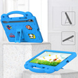 Παιδική θήκη για Samsung Galaxy Tab S10 Lite / S10 FE / S9 FE, Cute Patterns, με βάση, μπλε