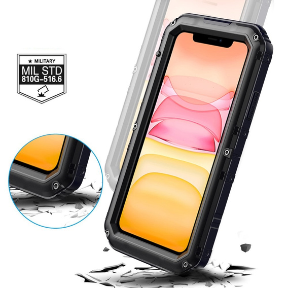 Θωρακισμένη θήκη για iPhone 11, R-JUST, μαύρη