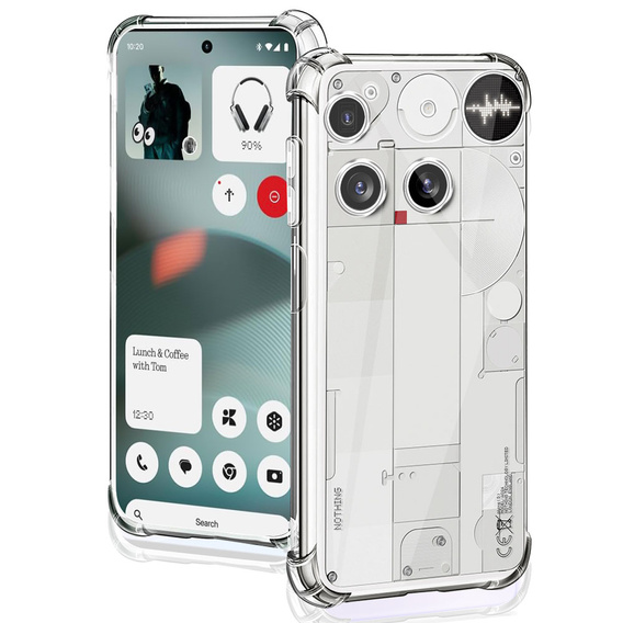 Θήκη για Nothing Phone 3 5G, Dropproof, διαφανής