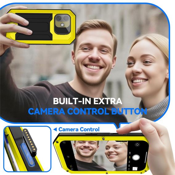 Θήκη R-JUST με προστατευτικό οθόνης και βάση για iPhone 17