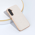 Θήκη για Samsung Galaxy S23 FE, Cowhide Leather, γκρι