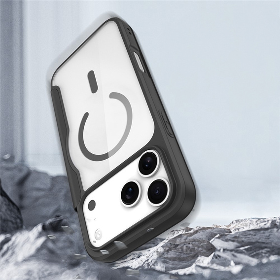 Θήκη Dux Ducis για iPhone 17 Pro, Skin X Pro, με πτερύγιο, για MagSafe, μαύρο