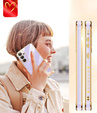 Θήκη για Samsung Galaxy A54 5G, Electro heart, μωβ + 2x γυαλί 9H