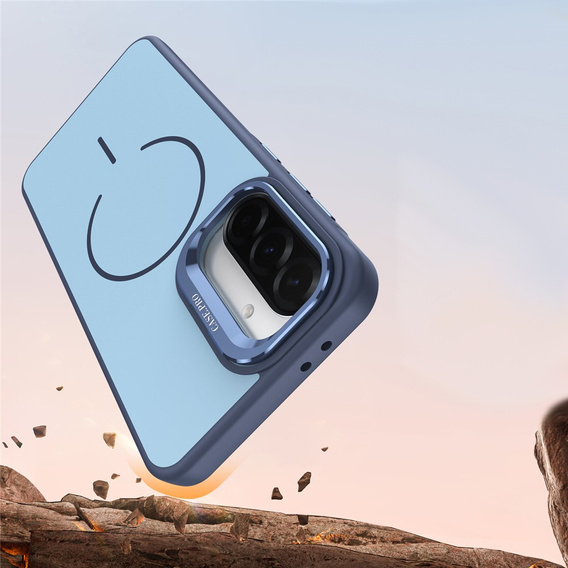 Θήκη Skin-touch με βάση για MagSafe για Samsung Galaxy A57 5G, μπλε