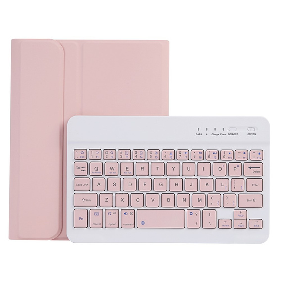 Θήκη με πληκτρολόγιο bluetooth για iPad mini 8.3" 2021 (6 gen.) / iPad mini 8.3" 2024 (7 gen.), ροζ