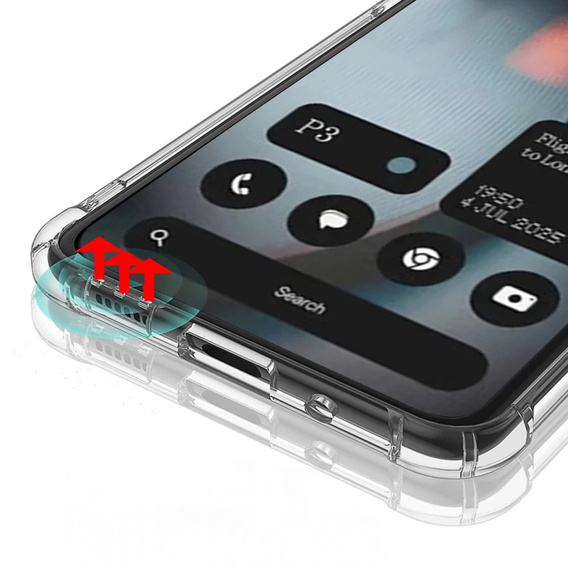Θήκη για Nothing Phone 3 5G, Dropproof, διαφανής