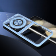 Θήκη για Samsung Galaxy Z Flip7 FE / Z Flip6, Corners Dropproof, για MagSafe, διαφανής / μπλε