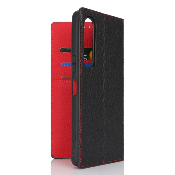 Δερμάτινη θήκη για Sony Xperia 1 VI, ERBORD Grain Leather, μαύρη