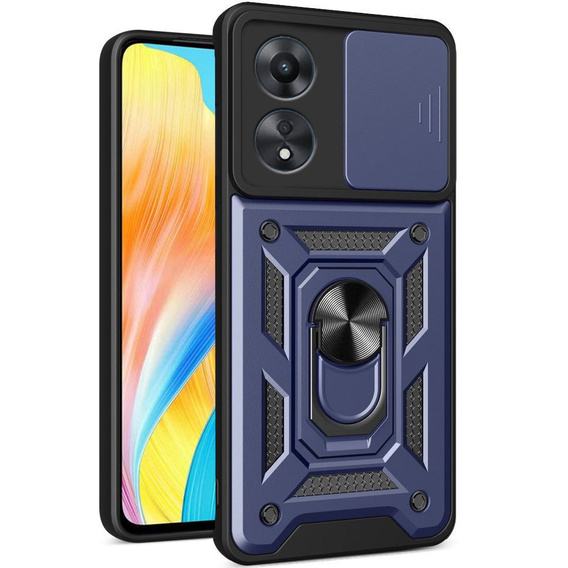 Θήκη για Oppo A98 5G, CamShield Slide, μπλε