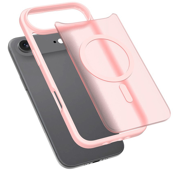 Θήκη Matt για iPhone Air, για MagSafe, ημιδιαφανές ροζ