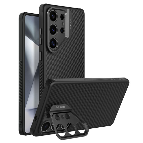 Θήκη για Samsung Galaxy S25 Ultra, θωρακισμένη Nillkin, Carboprof Case, για Magsafe, μαύρη