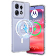 Θήκη για Motorola Edge 50 Pro, Fusion Hybrid, για MagSafe, διαφανής