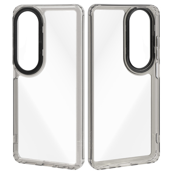 Θήκη για Oppo A60, Fusion Hybrid, διαφανής / μαύρη