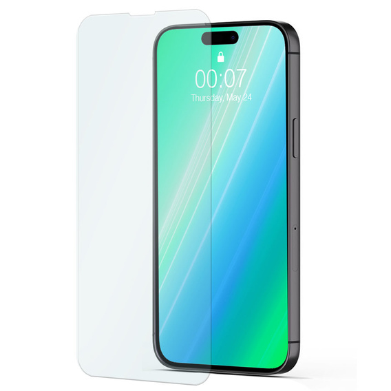 Θωρακισμένη θήκη για Iphone 15 Pro Max, θωρακισμένο Slide Ring, μαύρο + γυαλί 9H