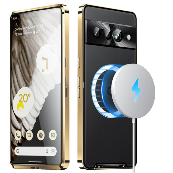 θήκη προστασίας κάμερας για το Google Pixel 8 Pro, CamShield MagSafe, διαφανές / χρυσό