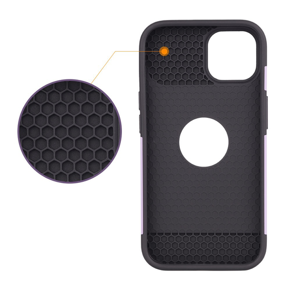 Θήκη ERBORD MagSafe Cam Slider, μπλε + Γυαλί για την οθόνη για iPhone 13 / iPhone 14