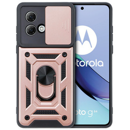 Θήκη για Motorola Moto G84 5G, CamShield Slide, ροζ rose gold