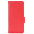 Θήκη με πτερύγιο για Ulefone Note 12P, Wallet Litchi Magnet, κόκκινη