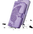 Θήκη με πτερύγιο για Xiaomi Poco F7 Pro, Butterfly, μωβ