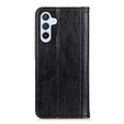 θήκη με πτερύγιο για Samsung Galaxy S25 FE, Split Leather, μαύρη