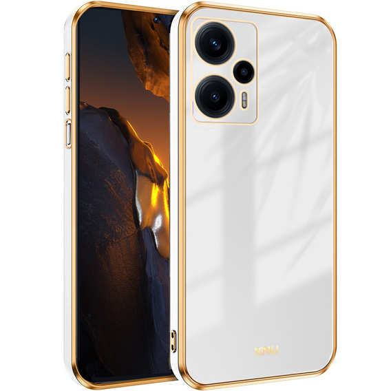 Θήκη για Xiaomi Poco F5, Glamour CamShield, λευκή