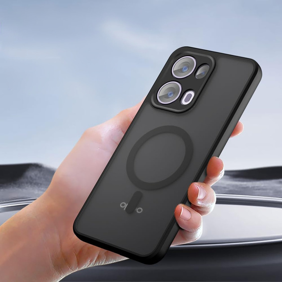 Θήκη για Oppo Reno 13 Pro, για MagSafe, ERBORD Μatt Case, μαύρη