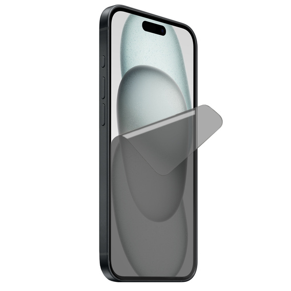 2 x Φύλλο απορρήτου iPhone 15, Υδρογέλη ERBORD Anti-Spy