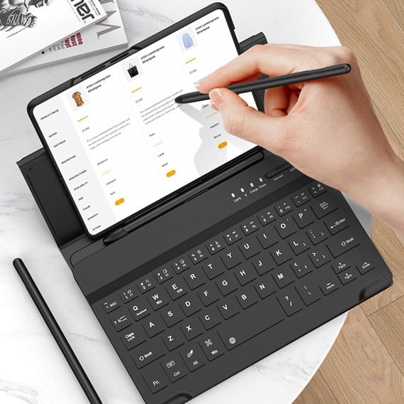 Θήκη + πληκτρολόγιο Samsung Galaxy Z Fold4 5G, Carbon Fiber, μαύρη
