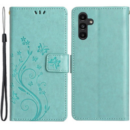 Θήκη με πτερύγιο για Samsung Galaxy S23 FE, Butterfly, πράσινη