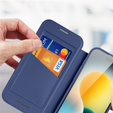 Θήκη Dux Ducis για iPhone Air, Skin X Pro, με πτερύγιο, για MagSafe, navy blue